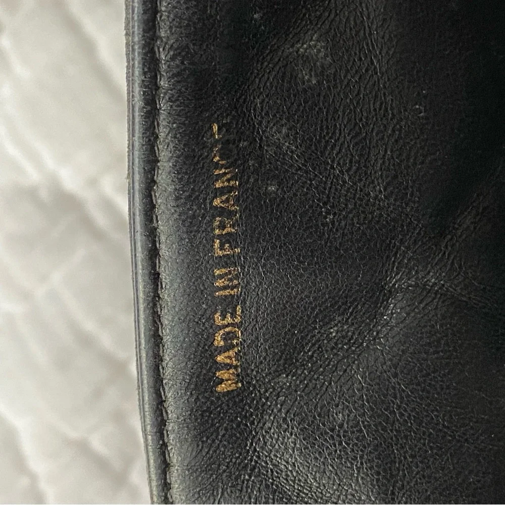 Chanel Vintage Rare 1990s Quilted Logo Letters Maxi Jumbo Classic Flap - Picture 8 of 17